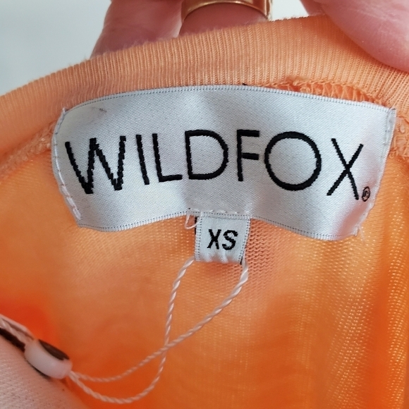 Wildfox Peach Orange Dreams Haley Raglan - Picture 9 of 10
